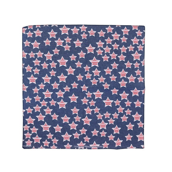 CTM Cotton American Flag Star Print Bandana