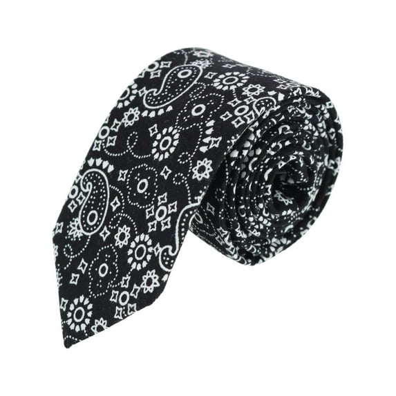 CTM Cotton Bandana Print Tie (Men)
