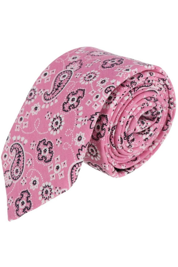 Cotton Bandana Print Tie (Men)