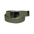 thumbnail image 1 of CTM  Cotton Belt with Nickel Finish Buckle (Pack of 3) (Men Big & Tall), 1 of 4