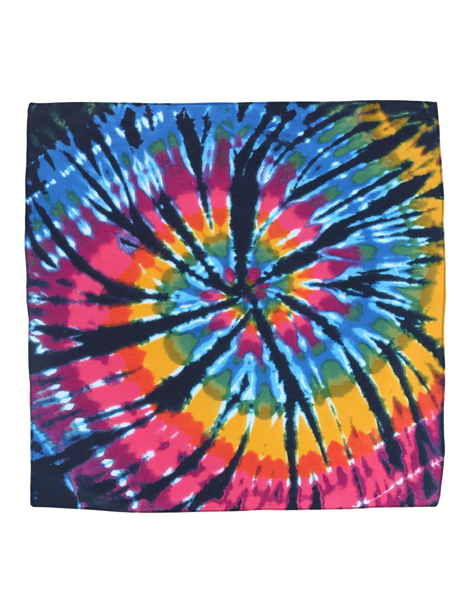 black tie dye bandana