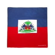 CTM Cotton Haitian Flag Bandana