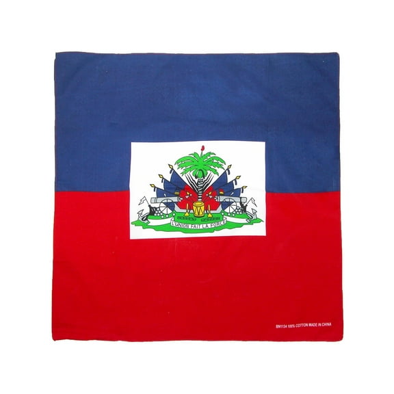 CTM Cotton Haitian Flag Bandana
