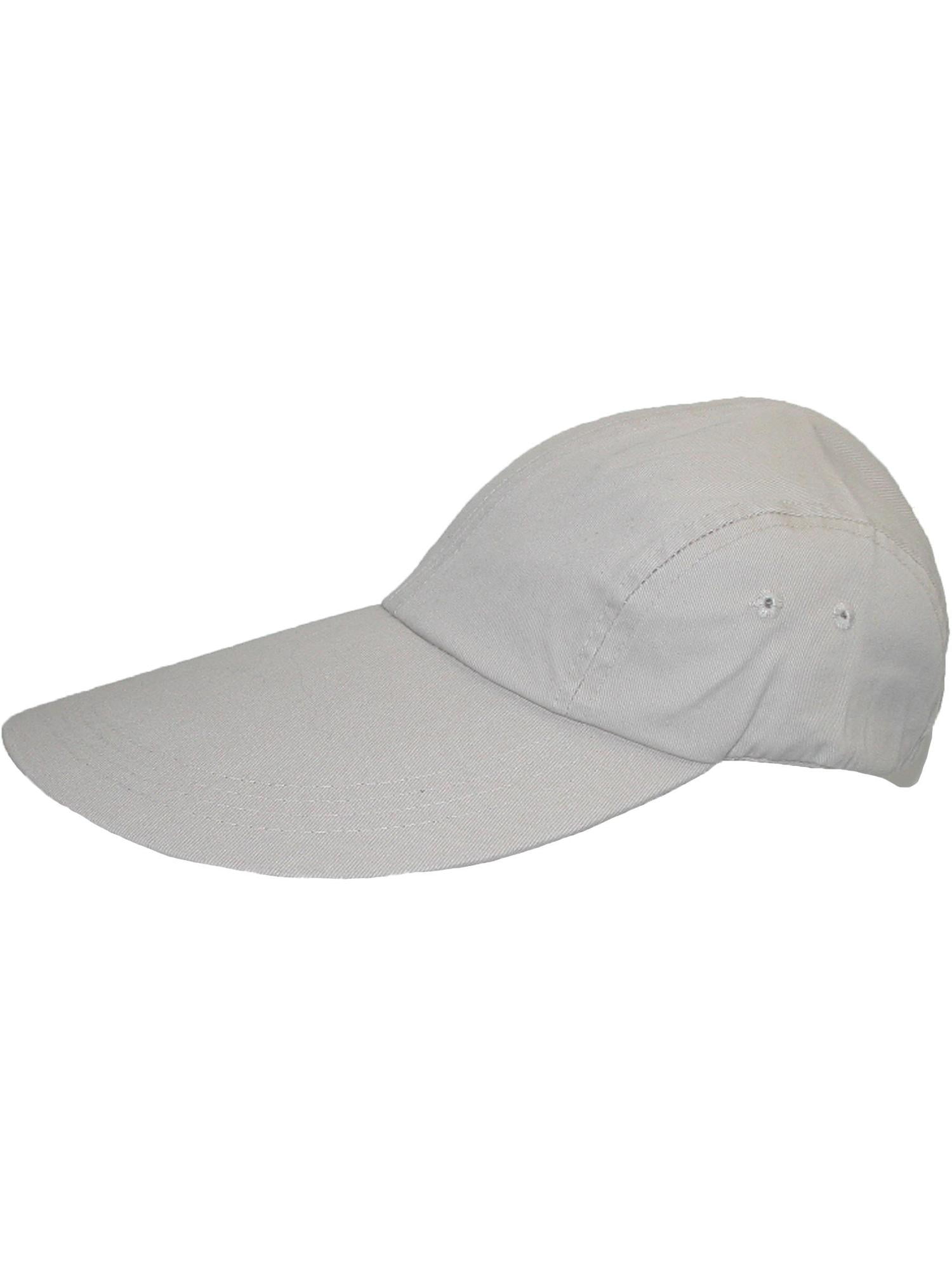 CTM Cotton Long 5 Inch Bill Visor Baseball Cap - Walmart.com