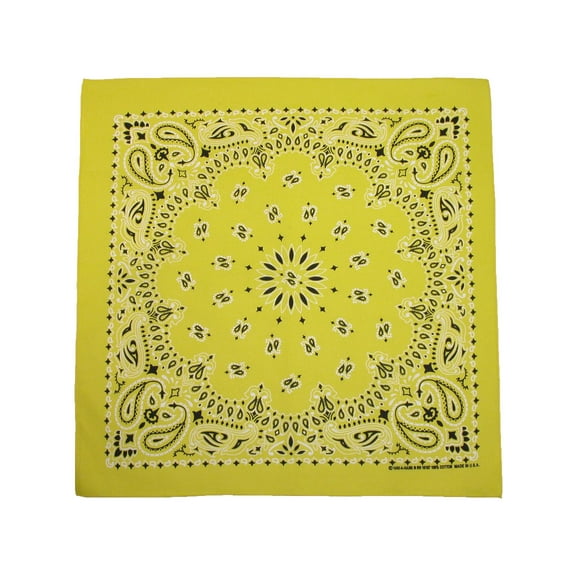 CTM Cotton Neon Paisley Bandanas