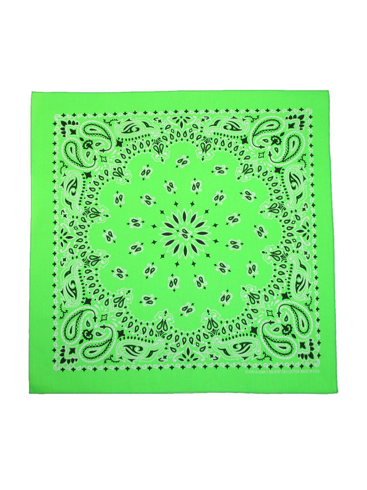 2-Pack XL Paisley Bandanas – 27x27 Inch Polyester, Non-Fading, Unisex