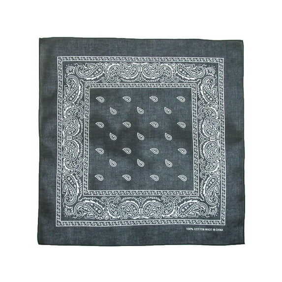 CTM Cotton Paisley All-Purpose Bandanas (Pack of 5 of Same Color)