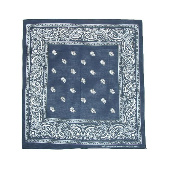 CTM Cotton Paisley All-Purpose Bandanas (Pack of 5 of Same Color)