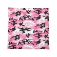 thumbnail image 1 of CTM  Cotton Pink Camouflage Bandana (Pack of 5) (Women), 1 of 1