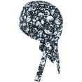 thumbnail image 1 of CTM Cotton Premium Lined Skull Print Do Rag, 1 of 3