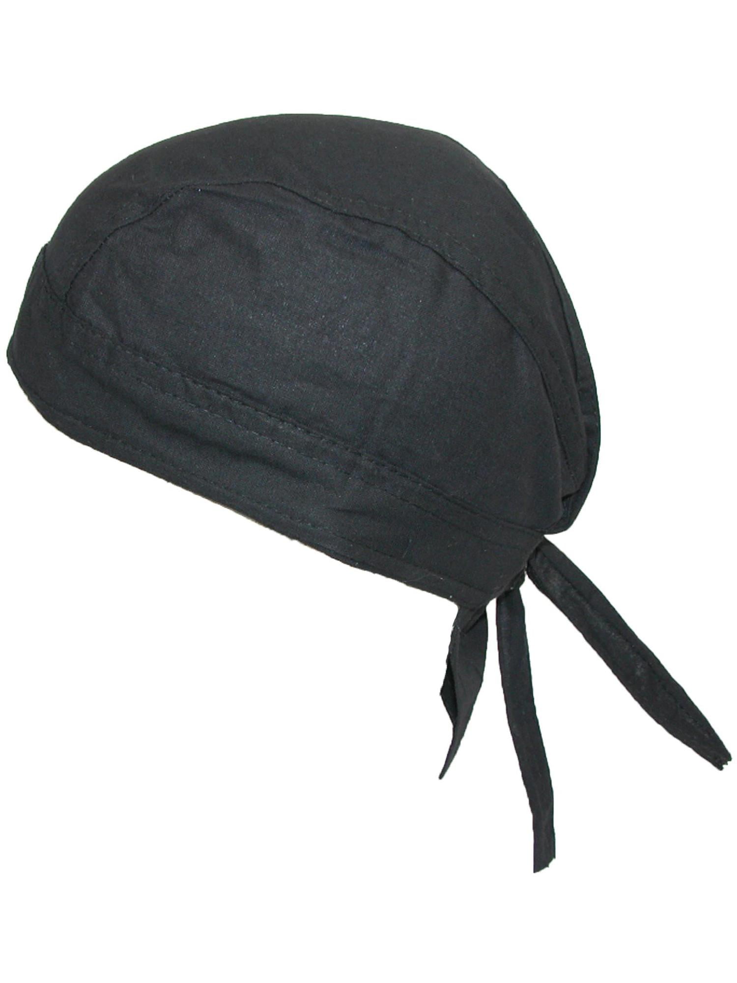 CTM Cotton Solid Unlined Biker Do Rag Cap - Walmart.com