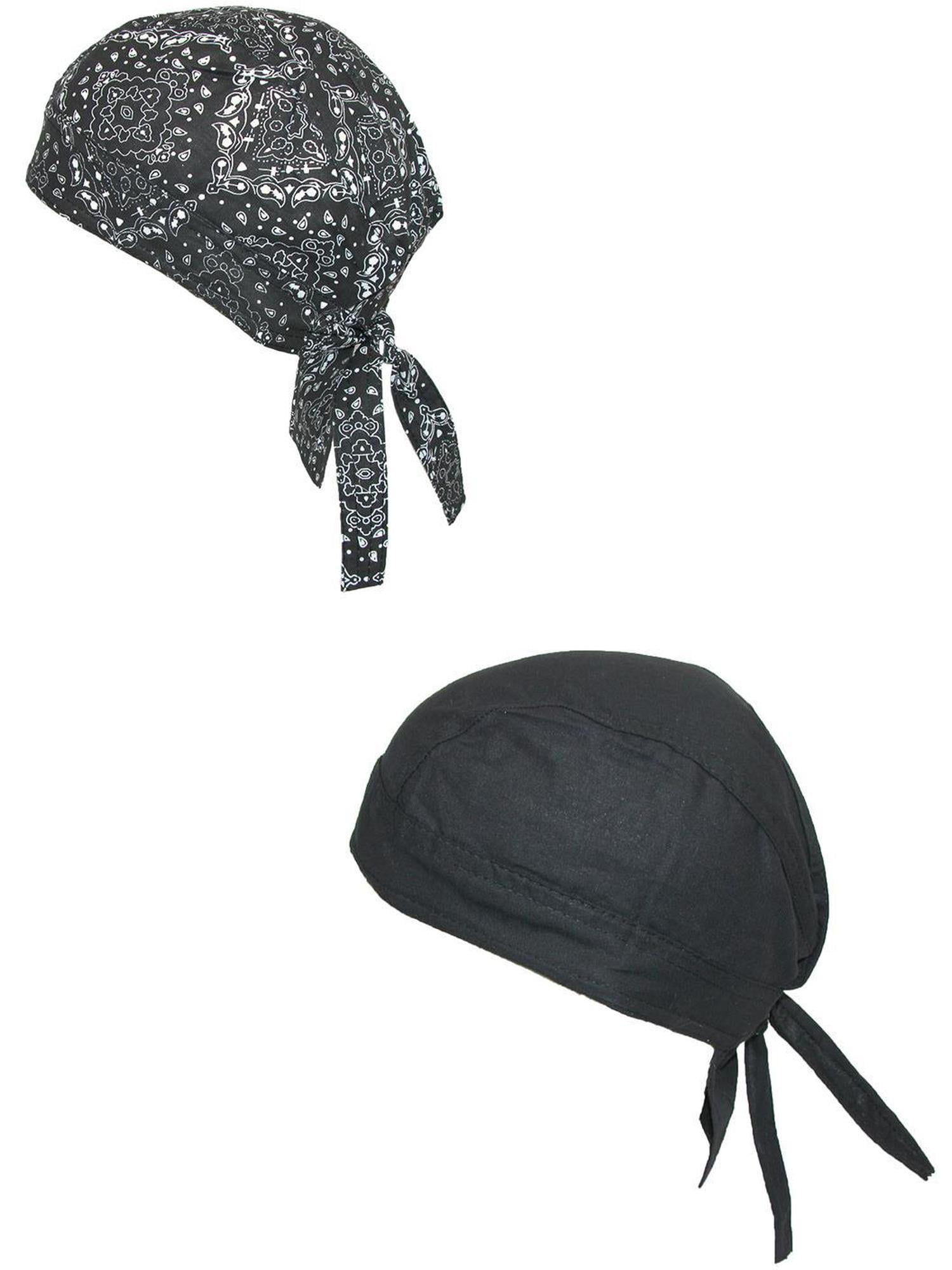 CTM Cotton Unlined Solid and Paisley Do Rag (Pack of 2) - Walmart.com