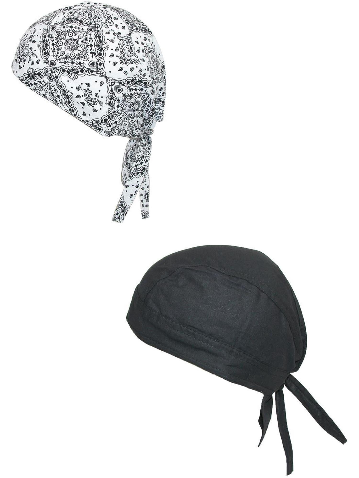 CTM Cotton Unlined Solid and Paisley Do Rag (Pack of 2) - Walmart.com