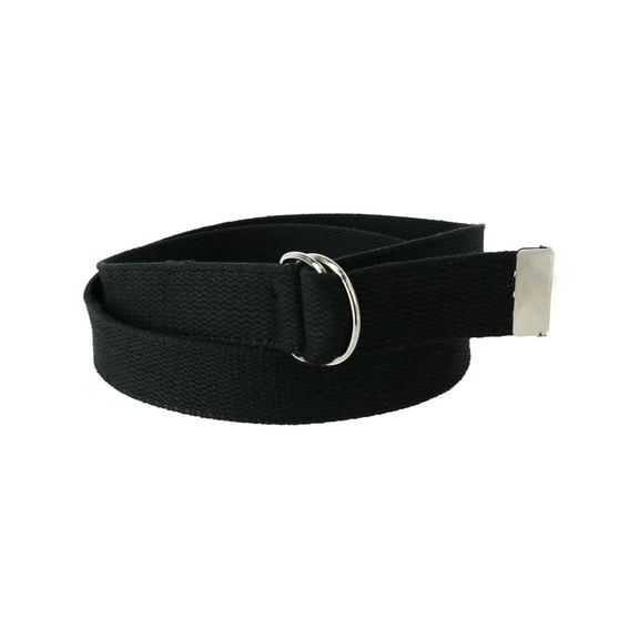 CTM Cotton Web 1.25 Inch Belt with D Ring Buckle