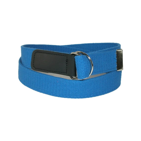 CTM Cotton Web Belt with Double D Ring Buckle (Women's Plus)