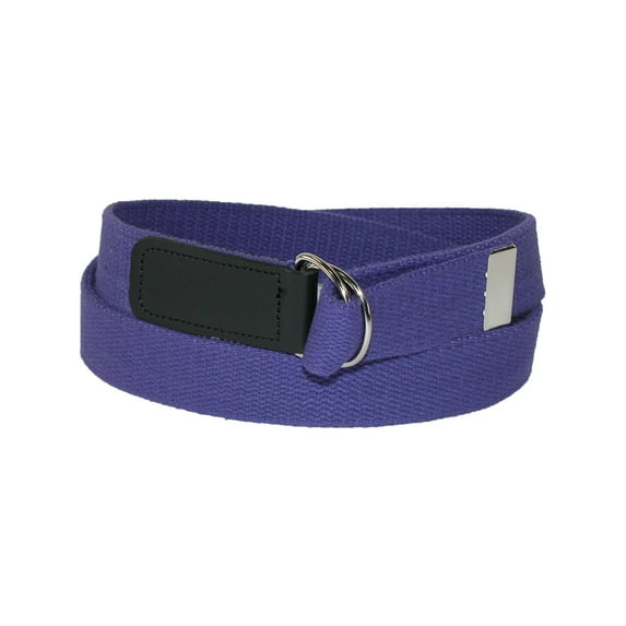 CTM Cotton Web Belt with Double D Ring Buckle (Women's Plus)