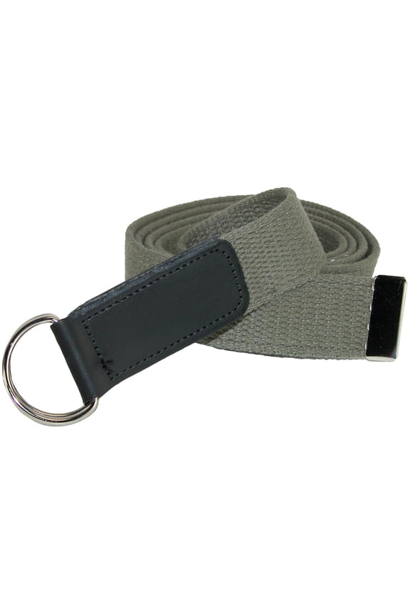 Cotton Web Belt with Double D Ring Buckle (Women's Plus)
