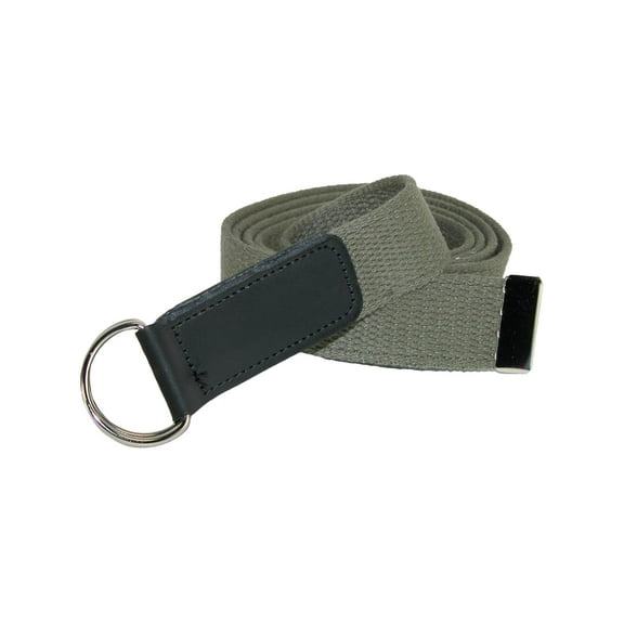 CTM Cotton Web Belt with Double D Ring Buckle (Women's Plus)