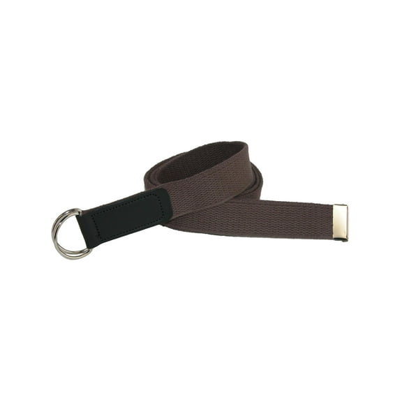 CTM Cotton Web Belt with Double D Ring Buckle (Women's Plus)