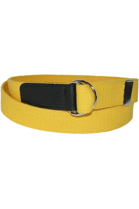 Cotton Web Belt with Double D Ring Buckle (Women's Plus)
