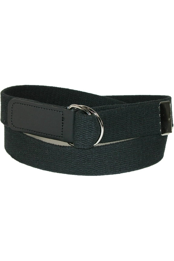 Cotton Web Belt with Double D Ring Buckle (Women's Plus)