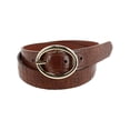 thumbnail image 1 of CTM  Croc Print Center Bar Buckle Belt (Women), 1 of 3