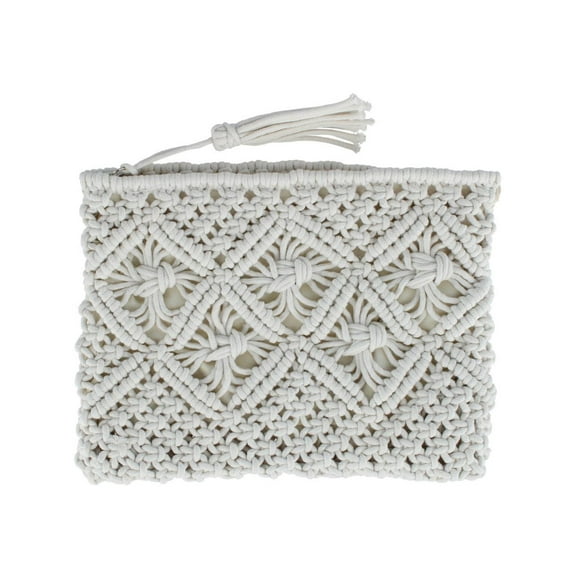 CTM  Crochet Clutch Tassel Handbag (Women)