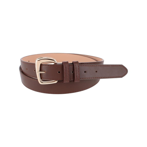 CTM Double Loop Synthetic Leather Belt (Women's Plus)