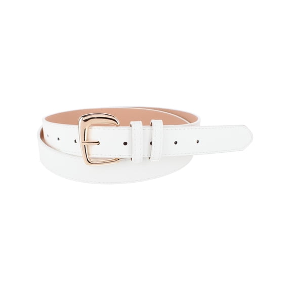 CTM Double Loop Synthetic Leather Belt (Women's Plus)