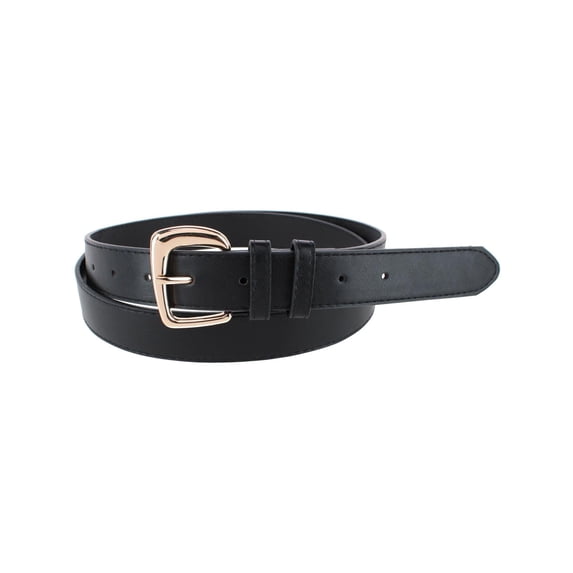 CTM Double Loop Synthetic Leather Belt (Women's Plus)