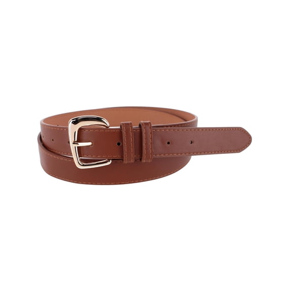 CTM Double Loop Synthetic Leather Belt (Women's Plus)