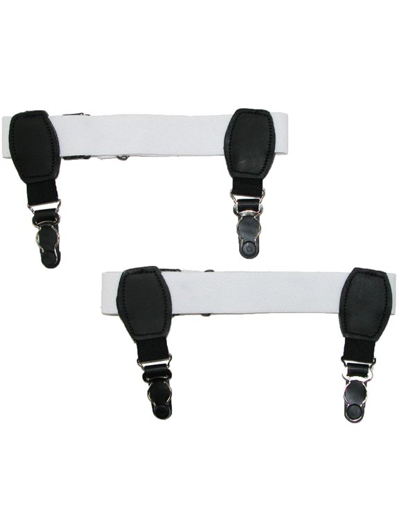 Elastic 1 Inch Double Clip Sock Garters