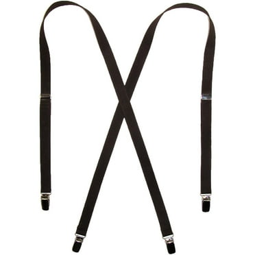 CTM Elastic .75 Inch Wide Undergarment Clip-End Suspenders