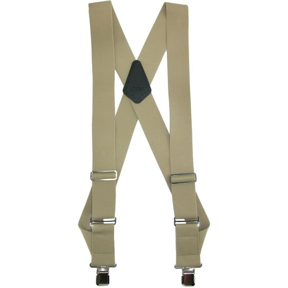 CTM Elastic Basic Trucker Side Clip Suspender (Men Big & Tall)