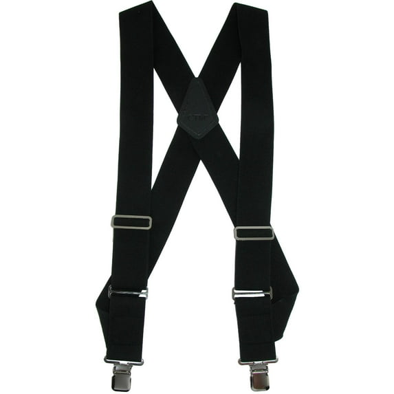 CTM Elastic Basic Trucker Side Clip Suspender (Men)