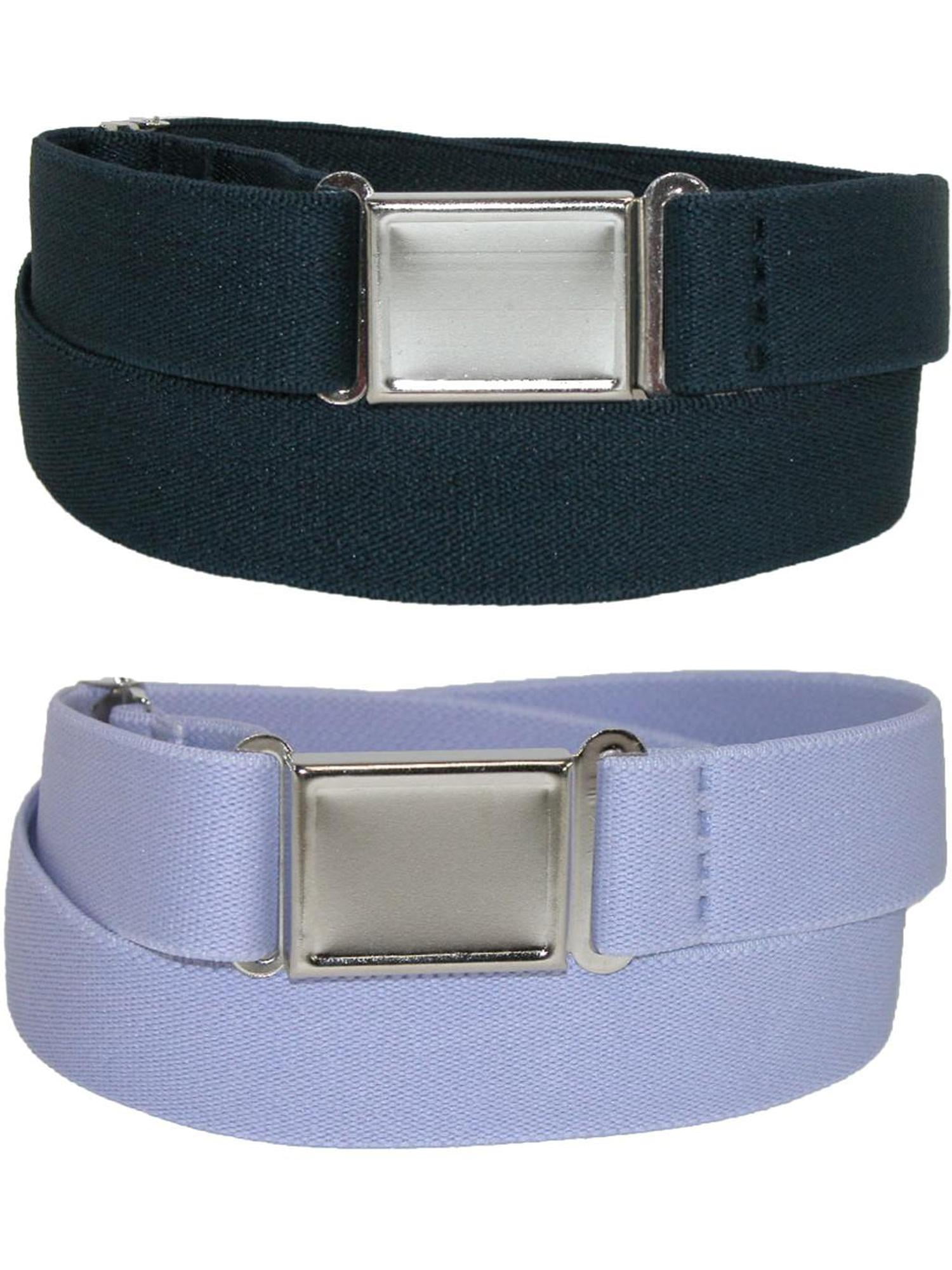8796 Elastic Belt With Magnetic No Show Flat Buckle, Light CTM-Elastic-Belt-with-Magnetic  main image 2