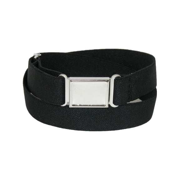 CTM  Elastic Belt with Magnetic No Show Flat Buckle (Women's Plus)