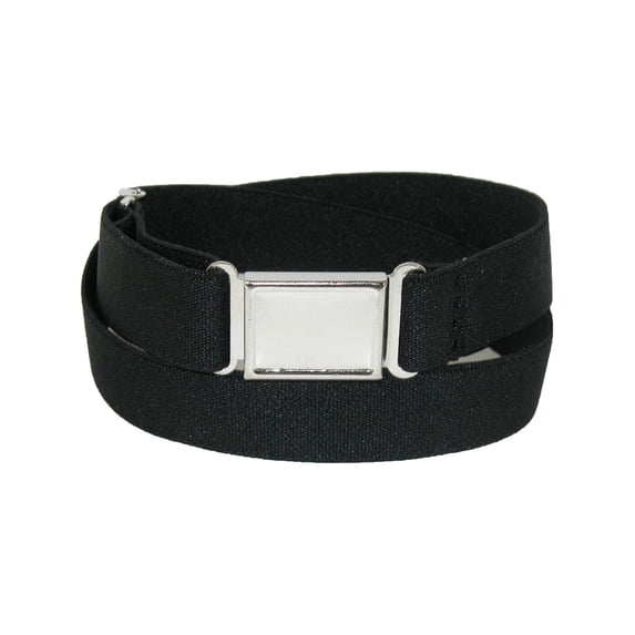 CTM Elastic Belt with Magnetic No Show Flat Buckle