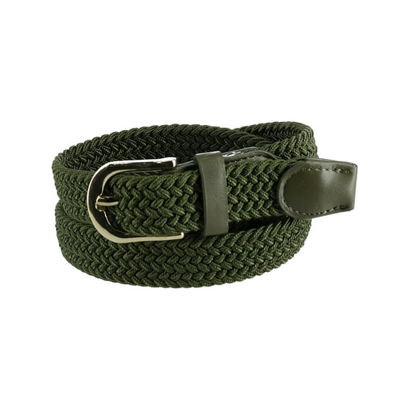CTM  Elastic Braided Stretch Belt (Women)