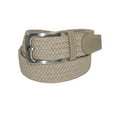 thumbnail image 1 of CTM  Elastic Braided Stretch Belt with Silver Buckle (Men), 1 of 4