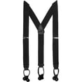 thumbnail image 1 of CTM  Elastic Button End Dress Suspenders with Silver Hardware (Men Big & Tall), 1 of 3