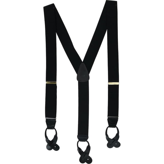 CTM Elastic Button End Suspenders (Men Big & Tall)