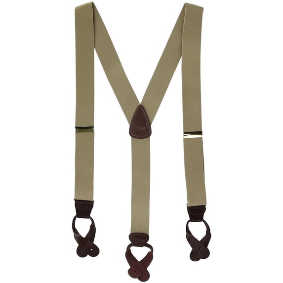 CTM Elastic Button End Suspenders (Men)