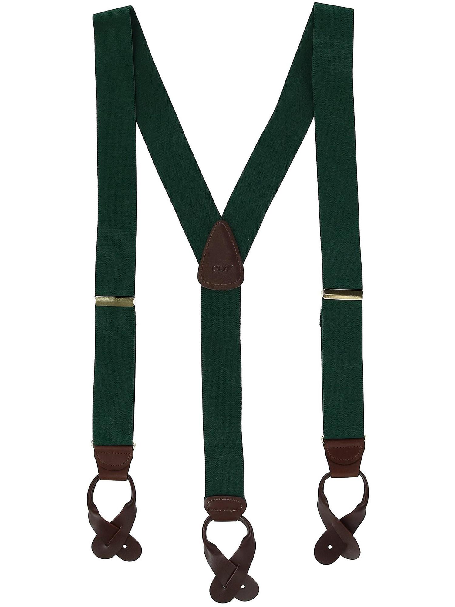CTM Elastic Button End Suspenders (Men)