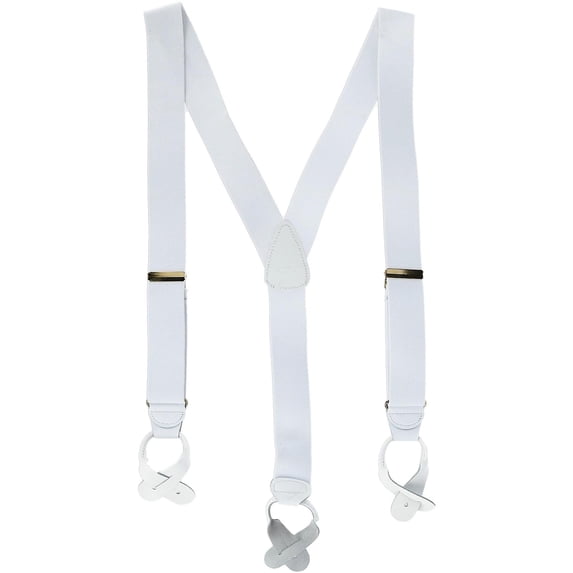 CTM Elastic Button End Suspenders (Men)