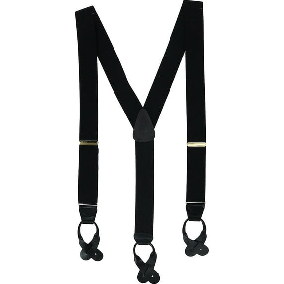 CTM Elastic Button End Suspenders (Men)