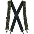 thumbnail image 1 of CTM  Elastic Camouflage X-Back Suspenders with Plastic Swivel Hook Ends (Men), 1 of 3