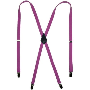 CTM  Elastic Clip-End 1/2 Inch Skinny Urban Suspenders (Women)