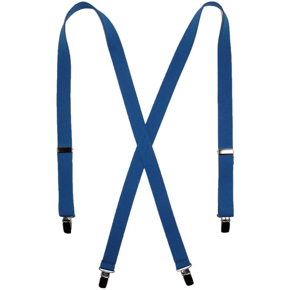 CTM Elastic Clip-End 1 Inch Basic Suspenders (Women)