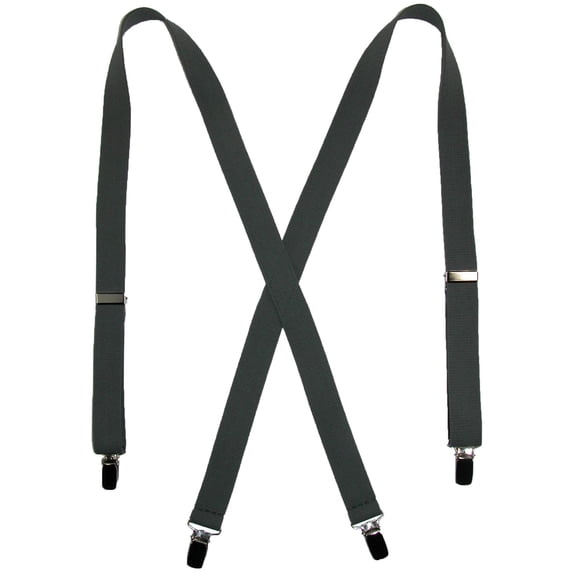 CTM Elastic Clip-End 1 Inch Basic Suspenders (Women)
